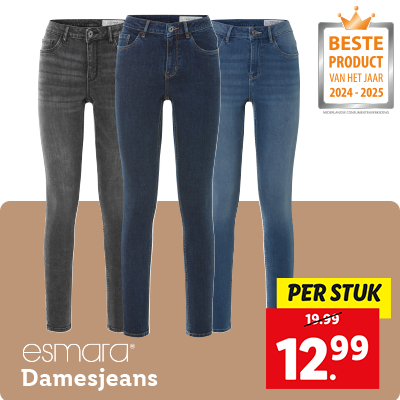 Damesjeans: nu per stuk voor 12.99