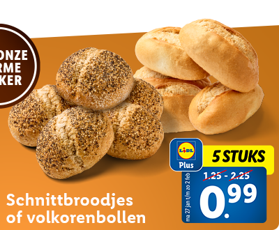 Nu 5 stuks verse roombotercroissants voor slechts 0.99 met Lidl Plus