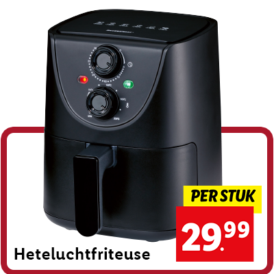 Heteluchtfriteuse: 29.99 per stuk