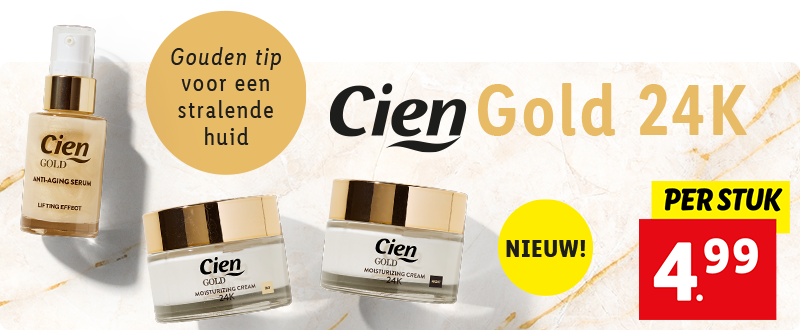 Laat je huid stralen met Cien Gold 24K