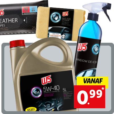 Schoonmaakartikelen vanaf 0.99*