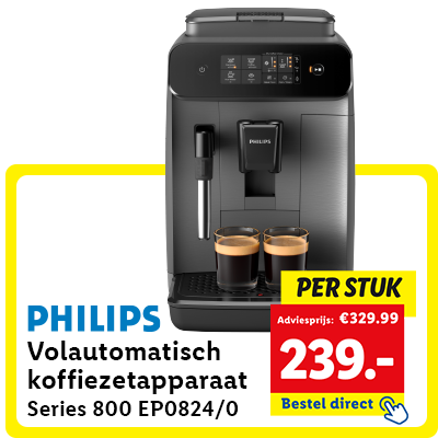 PHILIPS Volautomatisch koffiezetapparaat voor 329.- Bestel direct!