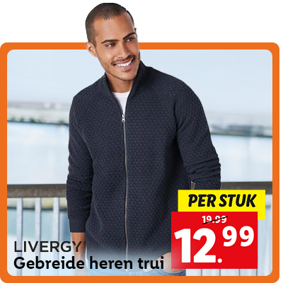 Gebreide heren trui: nu voor 12.99