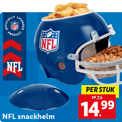NFL snackhelm: nu voor 14.99