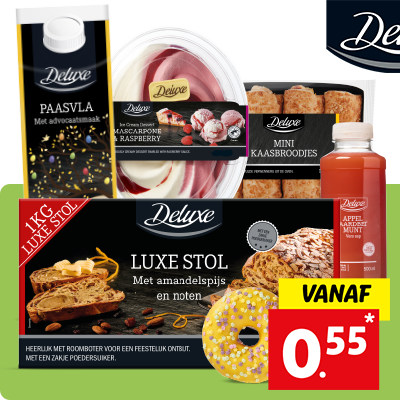 Deluxe paasassortiment vanaf 0.55*