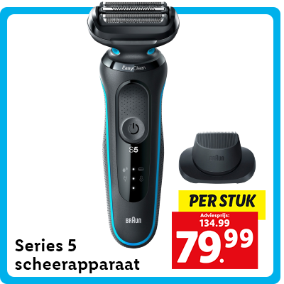 Braun Series 5 scheerapparaat: nu voor 79.99