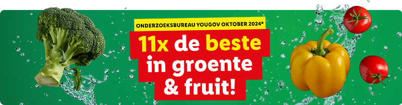 Lidl is 11x de beste in groente & fruit