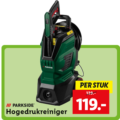 Hogedrukreiniger nu voor 119,-